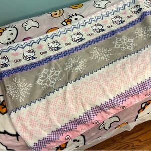 Hello kitty forever 21 Christmas blanket